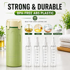 4-in-1 Refillable Plastic Travel Bottle Leak Proof Toiletry Container for Shampoo Lotion Luxury Durable