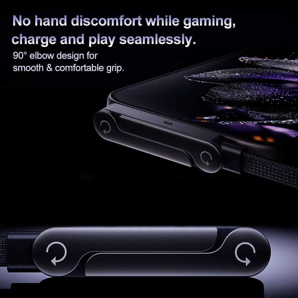 New 240W Charging Cable with Fold‑Out Phone Stand