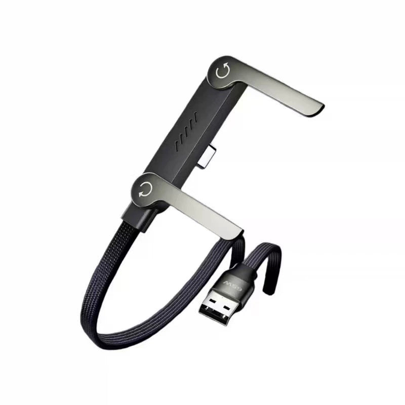 New 240W Charging Cable with Fold‑Out Phone Stand