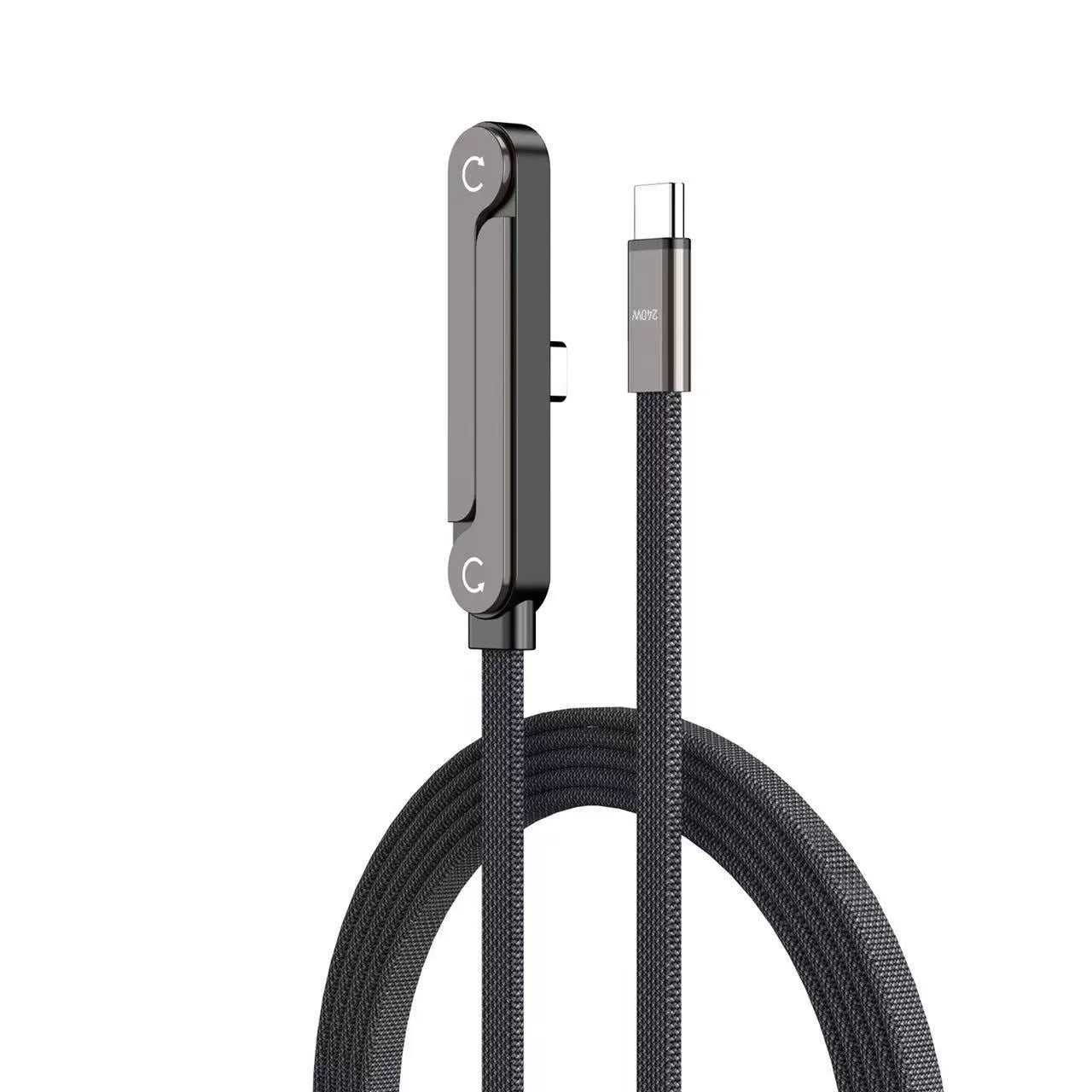 New 240W Charging Cable with Fold‑Out Phone Stand